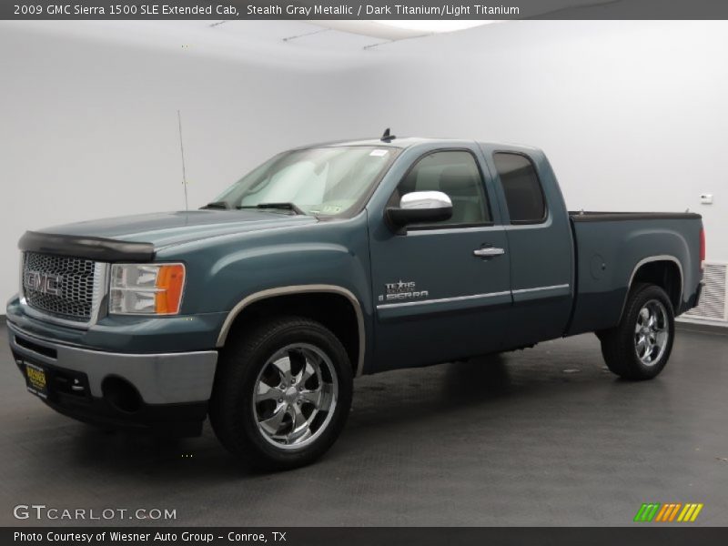 Stealth Gray Metallic / Dark Titanium/Light Titanium 2009 GMC Sierra 1500 SLE Extended Cab