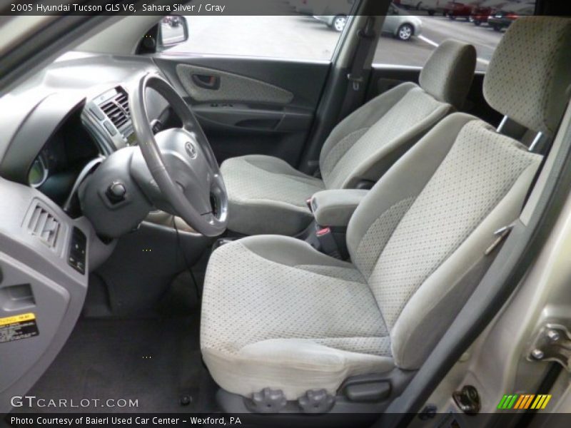 Sahara Silver / Gray 2005 Hyundai Tucson GLS V6