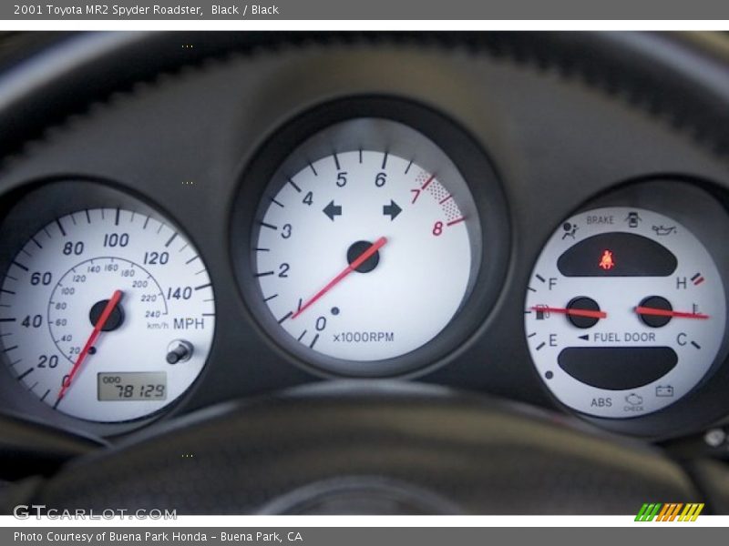 Black / Black 2001 Toyota MR2 Spyder Roadster