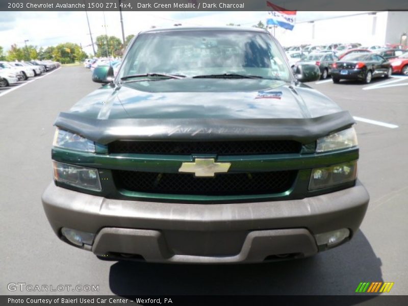 Dark Green Metallic / Dark Charcoal 2003 Chevrolet Avalanche 1500 Z71 4x4