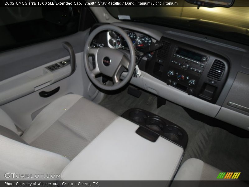 Stealth Gray Metallic / Dark Titanium/Light Titanium 2009 GMC Sierra 1500 SLE Extended Cab