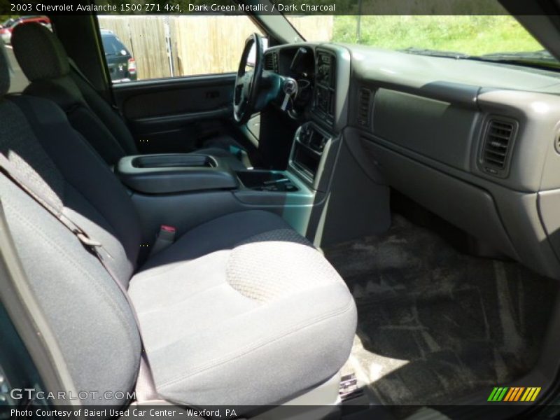Dark Green Metallic / Dark Charcoal 2003 Chevrolet Avalanche 1500 Z71 4x4