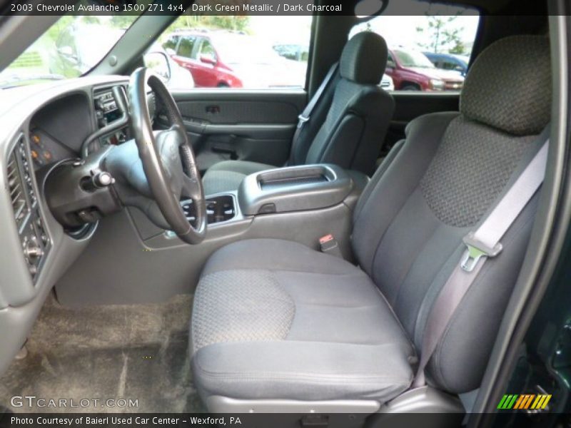 Dark Green Metallic / Dark Charcoal 2003 Chevrolet Avalanche 1500 Z71 4x4