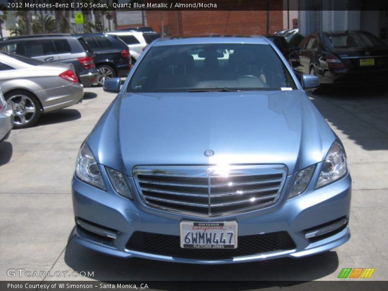 Quartz Blue Metallic / Almond/Mocha 2012 Mercedes-Benz E 350 Sedan