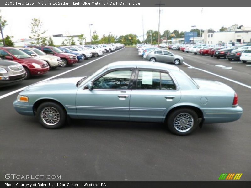 Light Blue Metallic / Dark Denim Blue 2000 Ford Crown Victoria LX Sedan