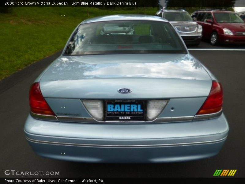 Light Blue Metallic / Dark Denim Blue 2000 Ford Crown Victoria LX Sedan