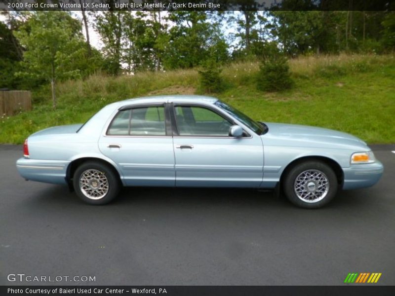 Light Blue Metallic / Dark Denim Blue 2000 Ford Crown Victoria LX Sedan
