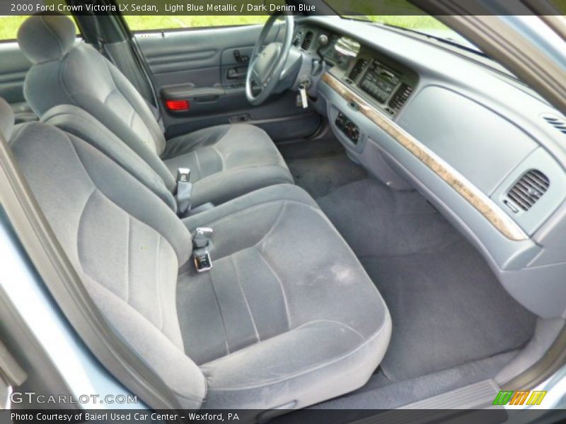 Light Blue Metallic / Dark Denim Blue 2000 Ford Crown Victoria LX Sedan