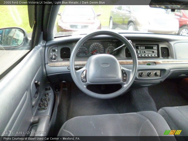 Light Blue Metallic / Dark Denim Blue 2000 Ford Crown Victoria LX Sedan