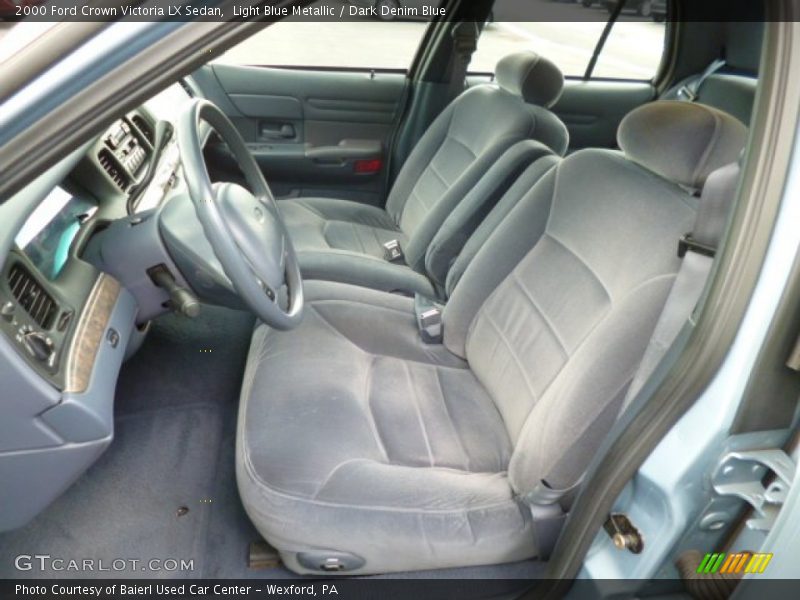 Light Blue Metallic / Dark Denim Blue 2000 Ford Crown Victoria LX Sedan