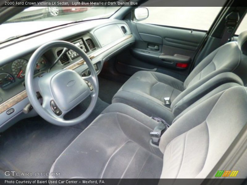 Light Blue Metallic / Dark Denim Blue 2000 Ford Crown Victoria LX Sedan
