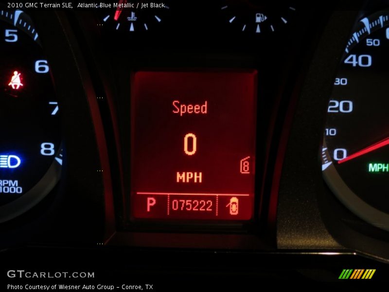 Atlantic Blue Metallic / Jet Black 2010 GMC Terrain SLE