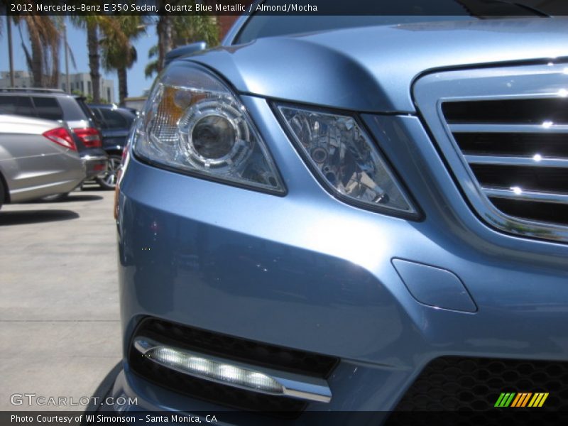 Quartz Blue Metallic / Almond/Mocha 2012 Mercedes-Benz E 350 Sedan