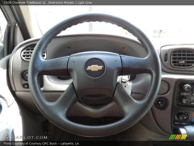 Silverstone Metallic / Light Gray 2008 Chevrolet TrailBlazer LS