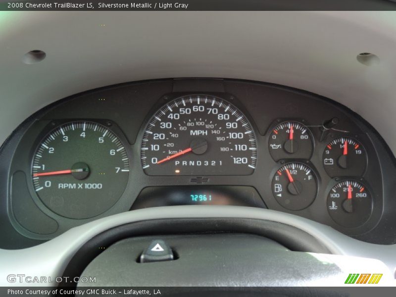 Silverstone Metallic / Light Gray 2008 Chevrolet TrailBlazer LS