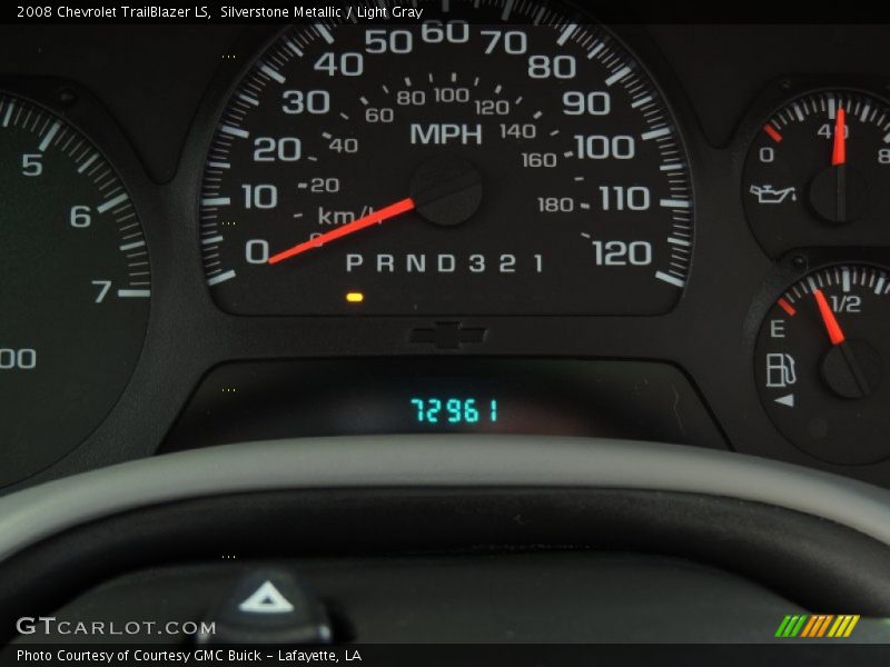 Silverstone Metallic / Light Gray 2008 Chevrolet TrailBlazer LS