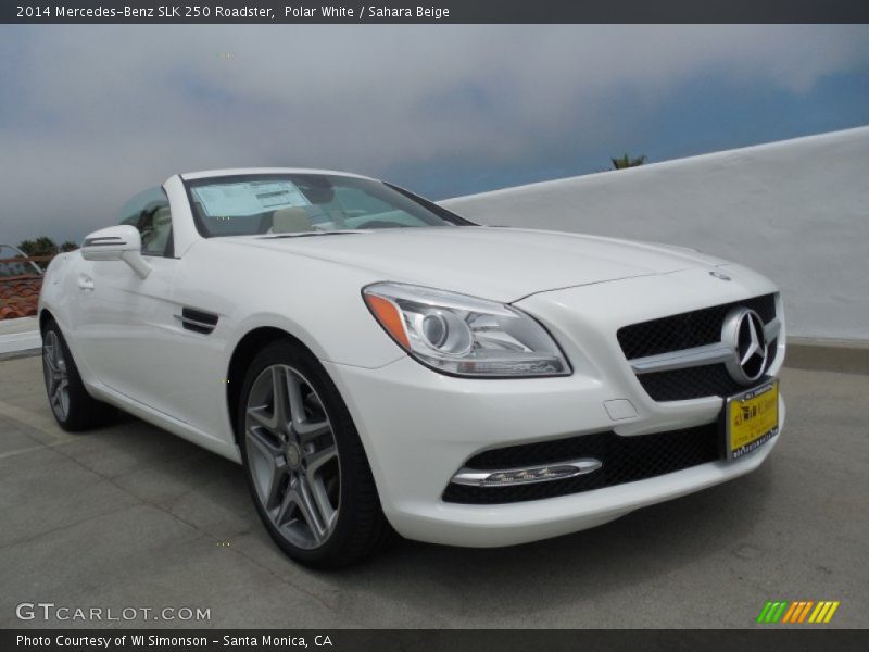 Polar White / Sahara Beige 2014 Mercedes-Benz SLK 250 Roadster