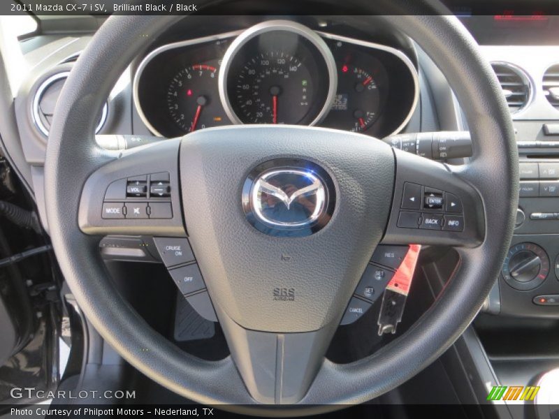 Brilliant Black / Black 2011 Mazda CX-7 i SV