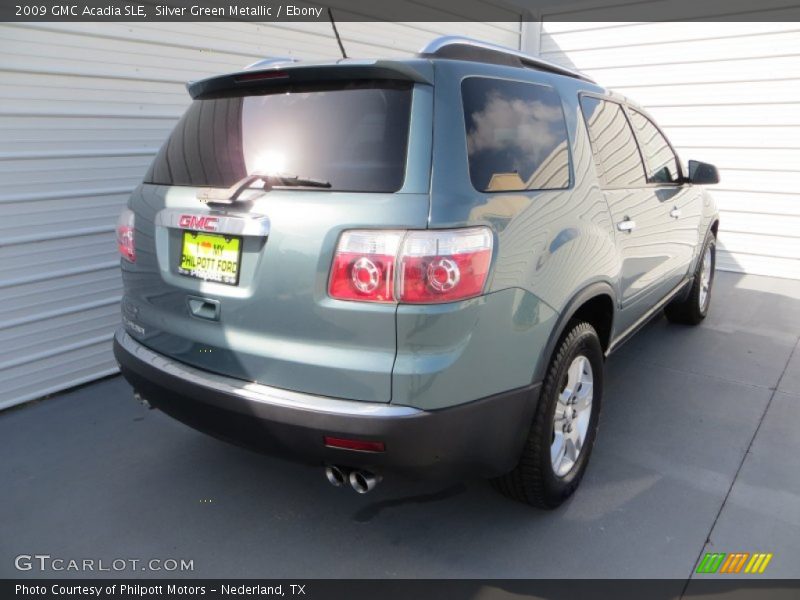 Silver Green Metallic / Ebony 2009 GMC Acadia SLE