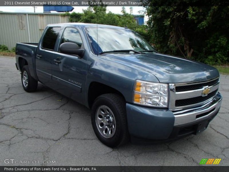 Blue Granite Metallic / Dark Titanium 2011 Chevrolet Silverado 1500 LS Crew Cab