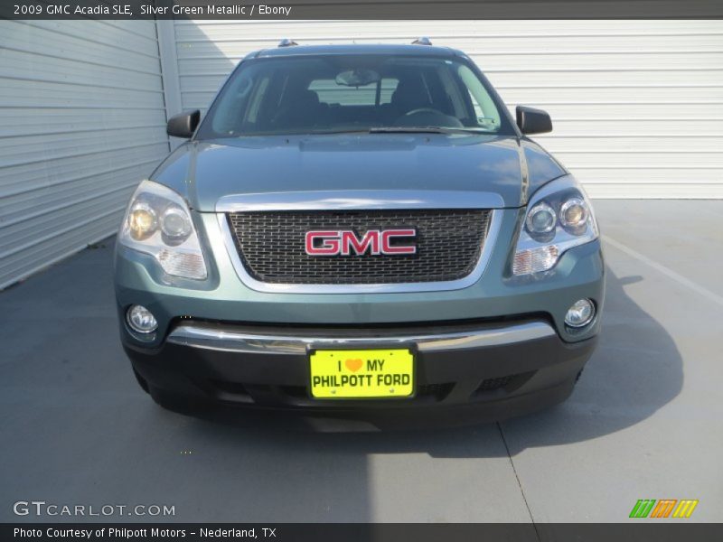 Silver Green Metallic / Ebony 2009 GMC Acadia SLE