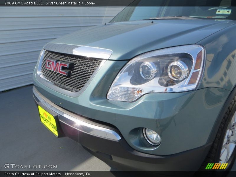 Silver Green Metallic / Ebony 2009 GMC Acadia SLE