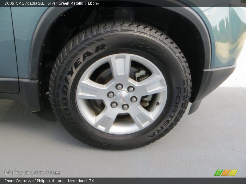 Silver Green Metallic / Ebony 2009 GMC Acadia SLE