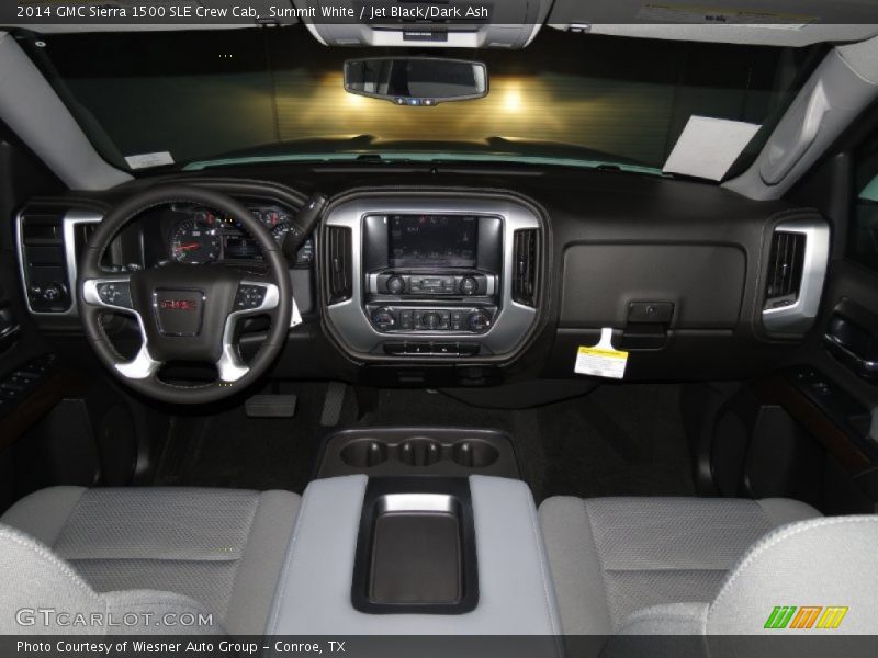 Summit White / Jet Black/Dark Ash 2014 GMC Sierra 1500 SLE Crew Cab