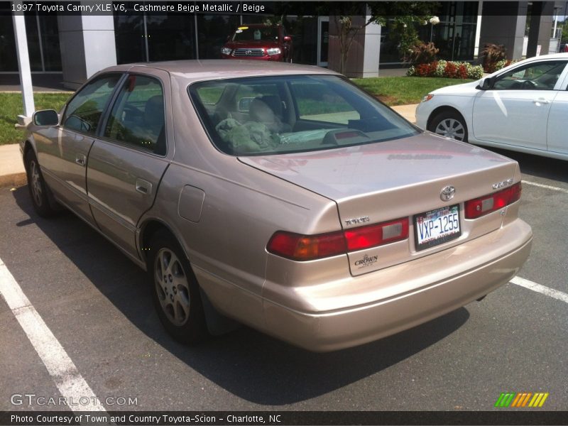 Cashmere Beige Metallic / Beige 1997 Toyota Camry XLE V6