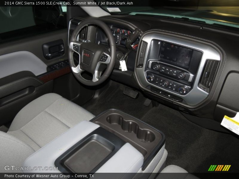 Summit White / Jet Black/Dark Ash 2014 GMC Sierra 1500 SLE Crew Cab