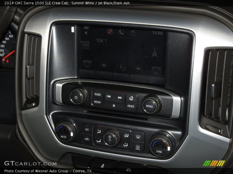Summit White / Jet Black/Dark Ash 2014 GMC Sierra 1500 SLE Crew Cab