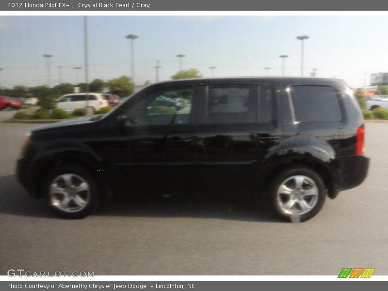 Crystal Black Pearl / Gray 2012 Honda Pilot EX-L