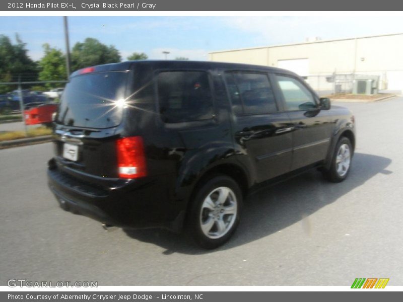 Crystal Black Pearl / Gray 2012 Honda Pilot EX-L