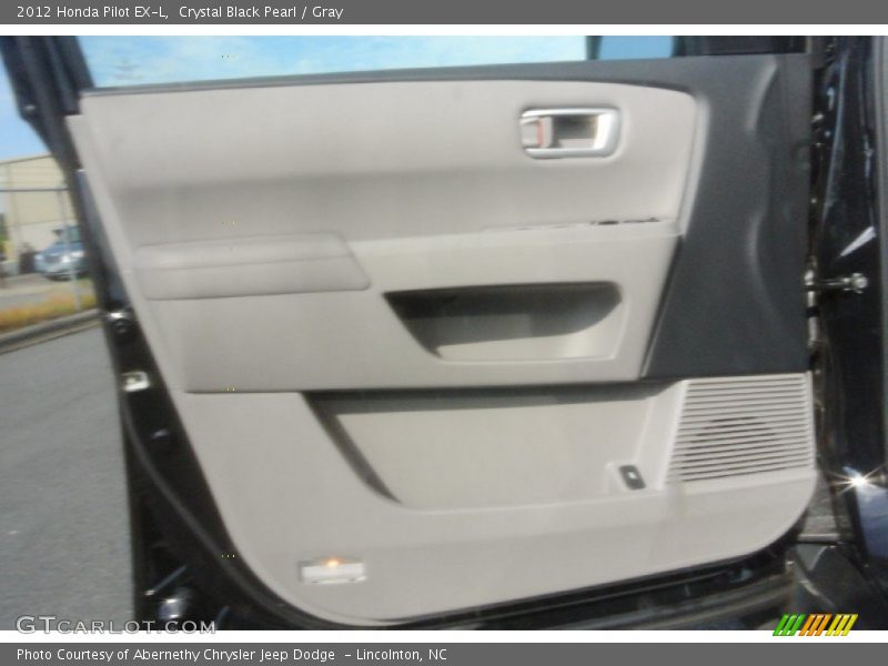 Crystal Black Pearl / Gray 2012 Honda Pilot EX-L