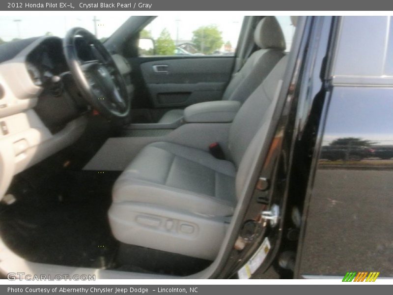 Crystal Black Pearl / Gray 2012 Honda Pilot EX-L