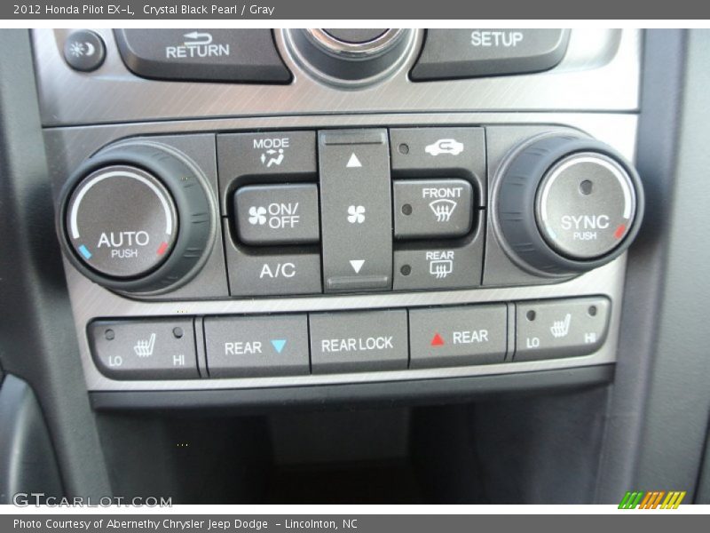 Crystal Black Pearl / Gray 2012 Honda Pilot EX-L