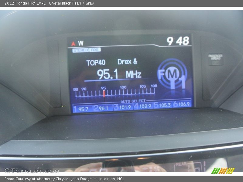 Crystal Black Pearl / Gray 2012 Honda Pilot EX-L