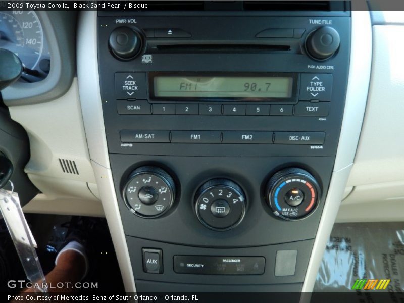 Black Sand Pearl / Bisque 2009 Toyota Corolla