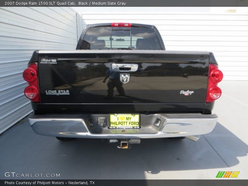 Black / Medium Slate Gray 2007 Dodge Ram 1500 SLT Quad Cab