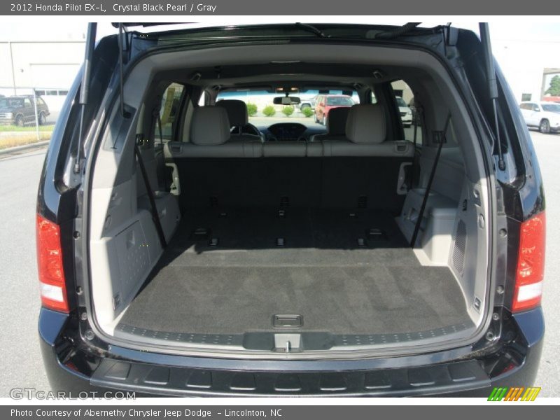 Crystal Black Pearl / Gray 2012 Honda Pilot EX-L