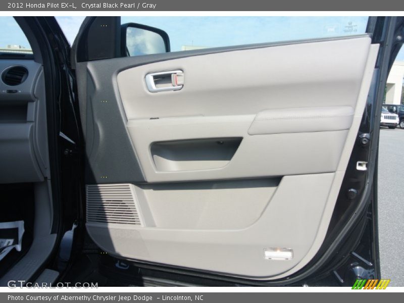 Crystal Black Pearl / Gray 2012 Honda Pilot EX-L