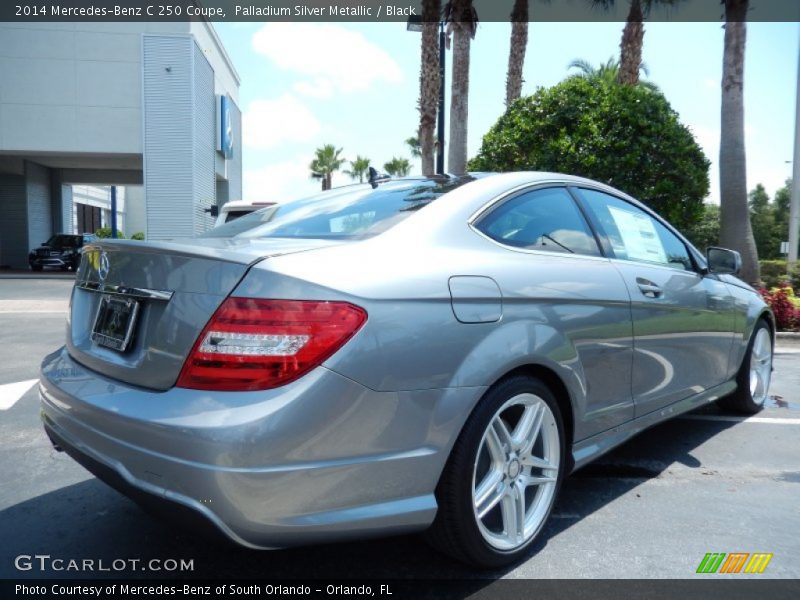 Palladium Silver Metallic / Black 2014 Mercedes-Benz C 250 Coupe