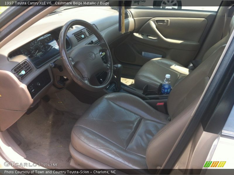 Cashmere Beige Metallic / Beige 1997 Toyota Camry XLE V6