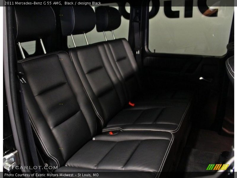 Rear Seat of 2011 G 55 AMG