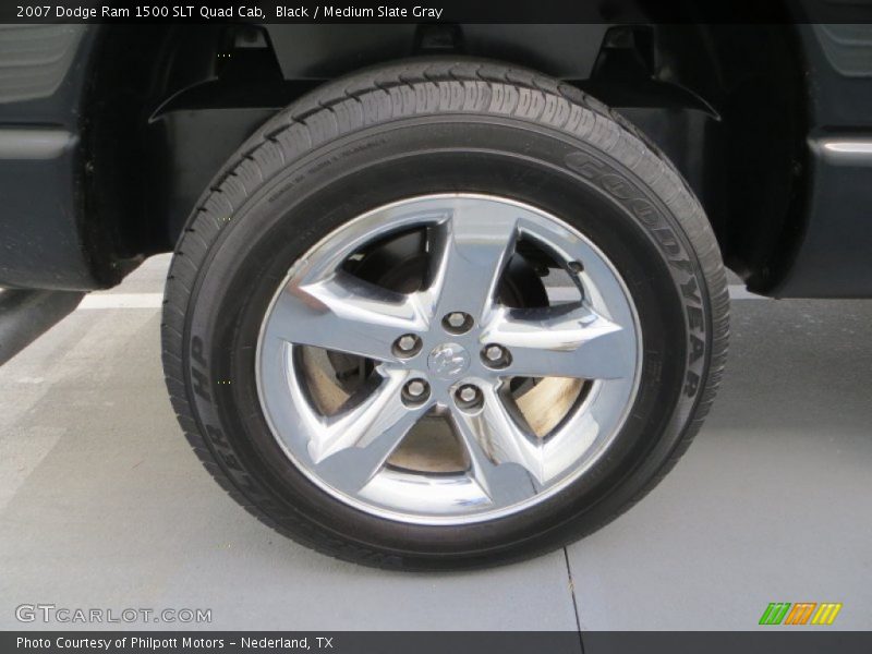 Black / Medium Slate Gray 2007 Dodge Ram 1500 SLT Quad Cab