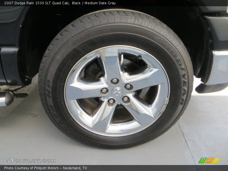 Black / Medium Slate Gray 2007 Dodge Ram 1500 SLT Quad Cab