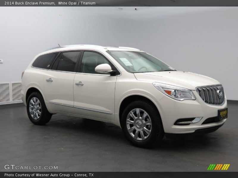 White Opal / Titanium 2014 Buick Enclave Premium