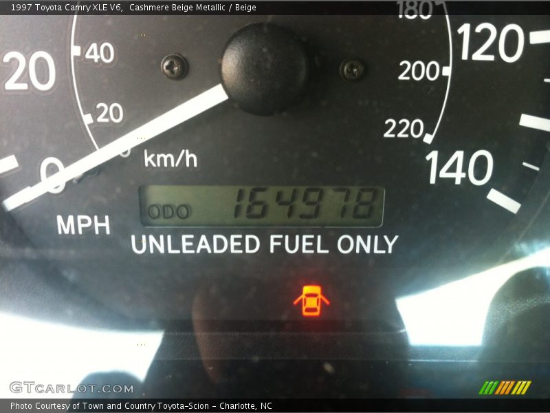 Cashmere Beige Metallic / Beige 1997 Toyota Camry XLE V6