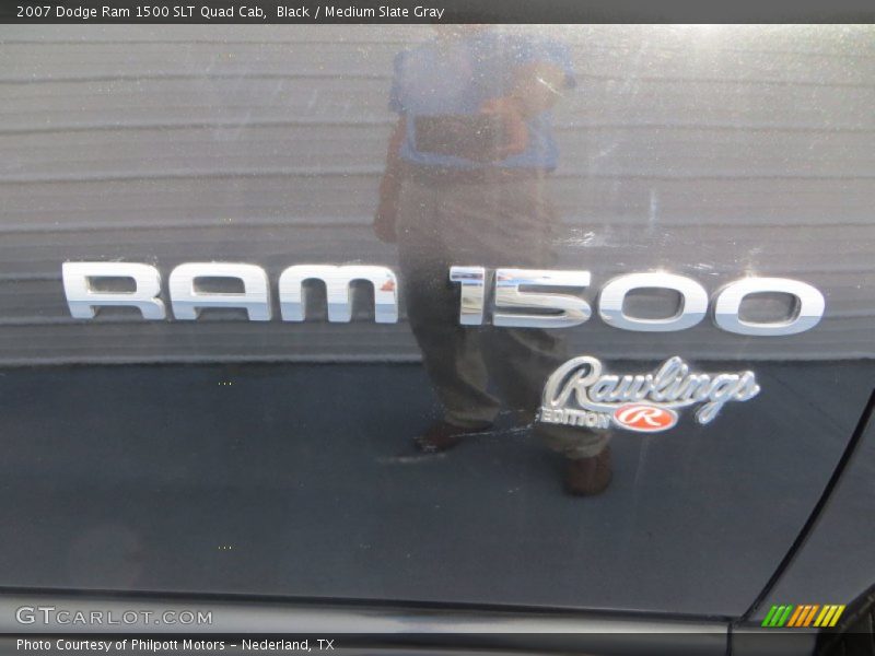 Black / Medium Slate Gray 2007 Dodge Ram 1500 SLT Quad Cab