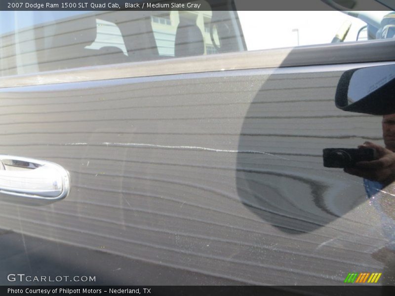 Black / Medium Slate Gray 2007 Dodge Ram 1500 SLT Quad Cab